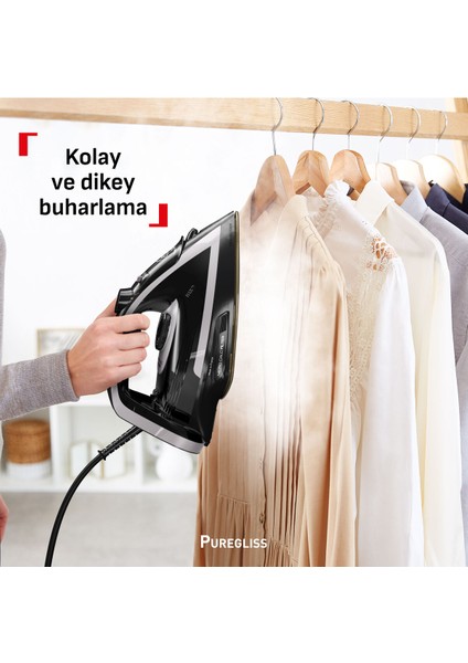 FV8062 Kırışıklık Giderici Buharlı Ütü 3000 Watt Siyah fırsatları