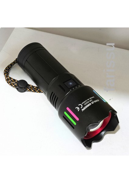 OR-522D Şarj Edilebilir Çok Fonksiyonlu El Feneri - Yüksek Kapasiteli 9000 Mah Batarya, 4 Farklı Mod fırsatları