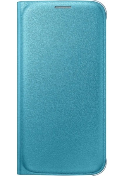 Samsung Galaxy S6 Flip Wallet Deri Orjinal Mavi- EF-WG920PLE