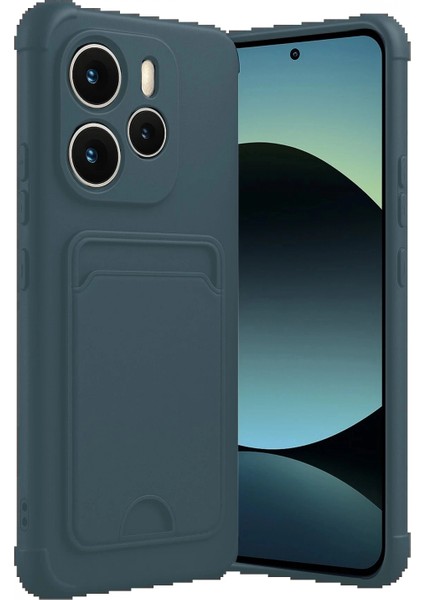 Xiaomi Redmi Note 14 4g Kelvin Kartvizitli Silikon - Koyu Yeşil fiyatları