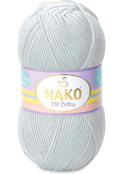 Elit Baby Anti Pilling El Örgü Ipliği 4672 Açık Gri - 1 Adet