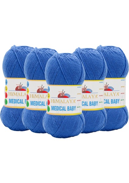 Medical Baby El Örgü Ipliği 79221 Mavi - 5 Adet