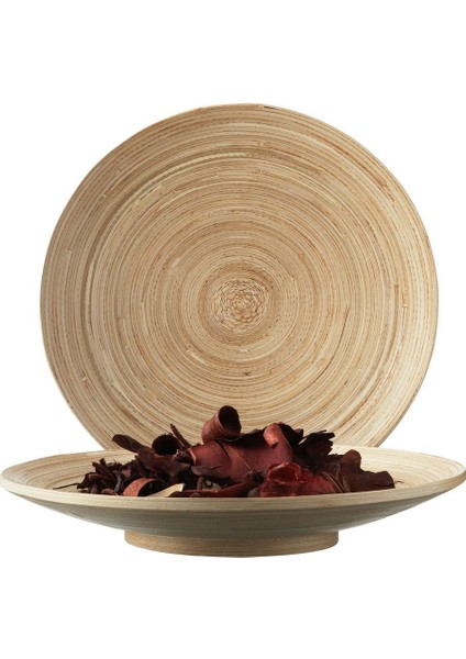 Dekoratif Tabak, Bambu, 30 cm fırsatları