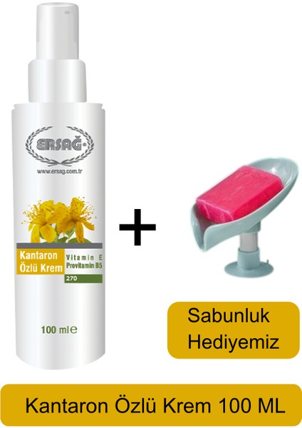 Kantaron Özlü Krem 100 ml - Sabunluk Hediyemiz 270-07