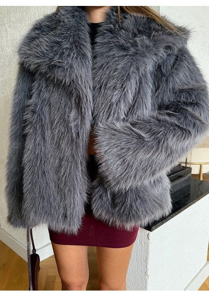 Şal Yaka Kısa Kürk