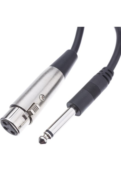 6.35MM Mono Erkek To 3 Pin Xlr Dişi Mikrofon Ses Kablosu 5 Metre