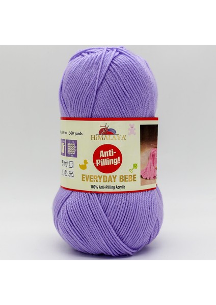 Everyday Bebe Anti Pilling El Örgü Ipliği 70114 Lila - 1 Adet