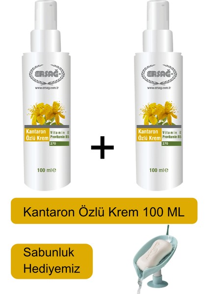 Kantaron Özlü Krem (2 Adet) 100 ml - Sabunluk Hediyemiz 270-16