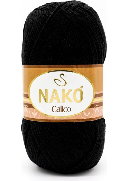 Calico Cotton El Örgü Ipliği 217 Siyah - 1 Adet