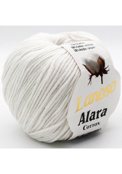 Alara El Örgü Ipliği 50GR 955 Beyaz - 1 Adet