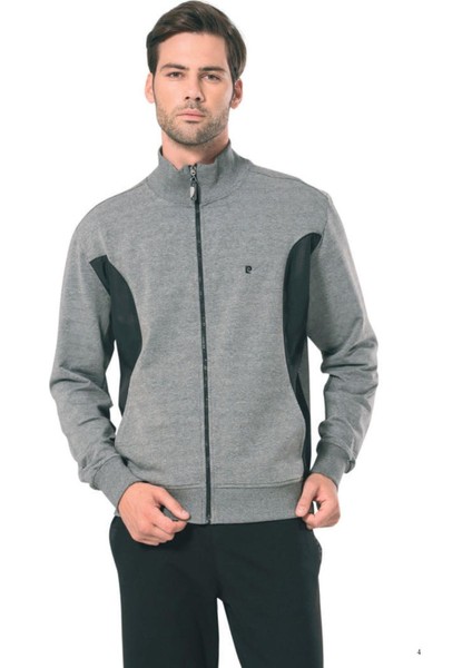 7000 Erkek Grimelanj Uzun Kollu Dik Yaka Fermuarlı Eşofman Takımı