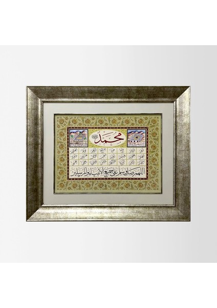 Kur'an-I Kerim'de Geçen Peygamberlerin Isimleri Çerçeveli Tablo