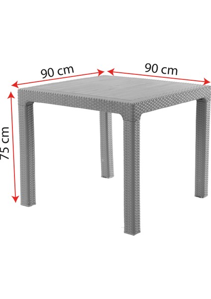 Side 2 Kişilik Rattan Masa Sandalye Takımı Kahve indirimleri