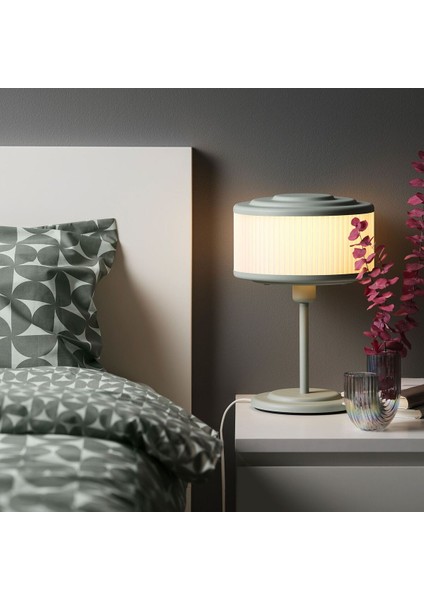 Masa Lambası, Gri-Yeşil, 37 cm fiyatları