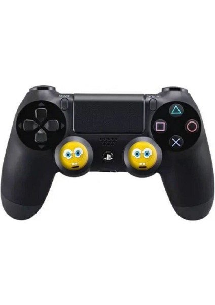 Sünger Bob Ps5/ps4/ps3/xbox One/one X/one S/series X/series S 3D Analog Silikon Koruyucu -4 Adet fiyatları