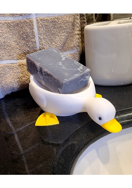 Ördek Sabunluk | Dayanıklı ve Dekoratif Banyo Aksesuarı | Masaüstü ve Lavabo Kullanımı