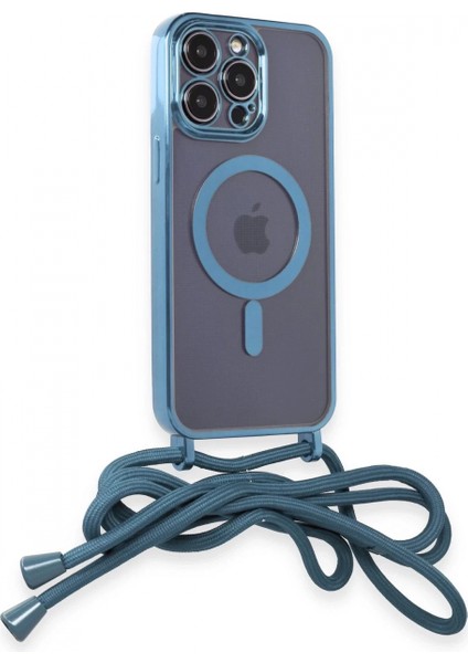 iPhone 14 Pro Kılıf Divo Lazer Askılı Magsafe Kapak - Sierra Blue fiyatları