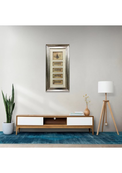 Tuğra Besmele -Ayetel Kürsi ve Nazar Ayeti Çerçeveli Tablo fiyatları