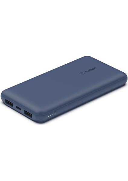 10000 Mah Powerbank, 15W Usb-C & 12W 2xusb, Mavi