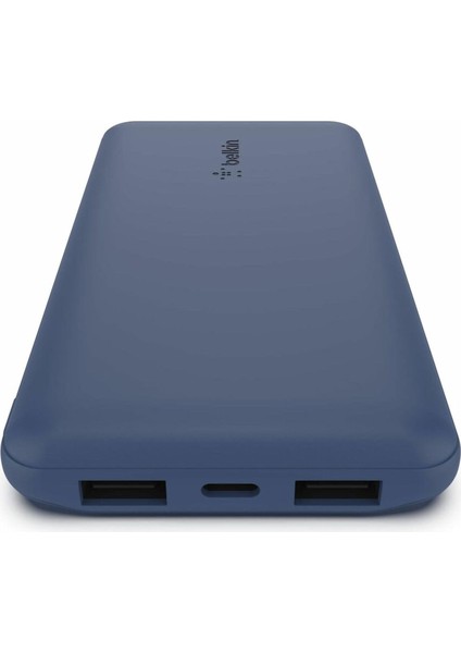 10000 Mah Powerbank, 15W Usb-C & 12W 2xusb, Mavi modelleri