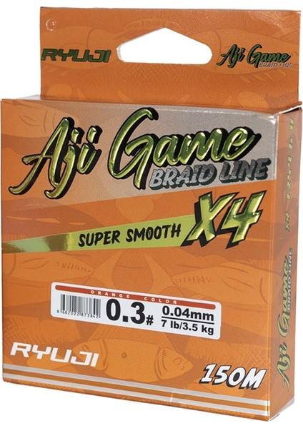 Aji Game 4b Orange 150M Ip Misina Kalınlık (Mm) : 0,03MM modelleri