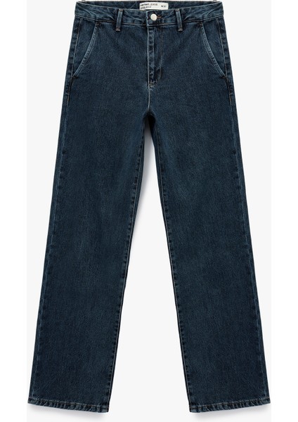 Normal Bel Uzun Paça Straight Fit Jean Pantolon - Straight Fit Jean fırsatları