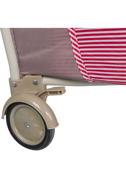 Kanz Hamburg 70X110CM Dönenceli Oyun Parkı Seyahat Yatağı - Kırmızı