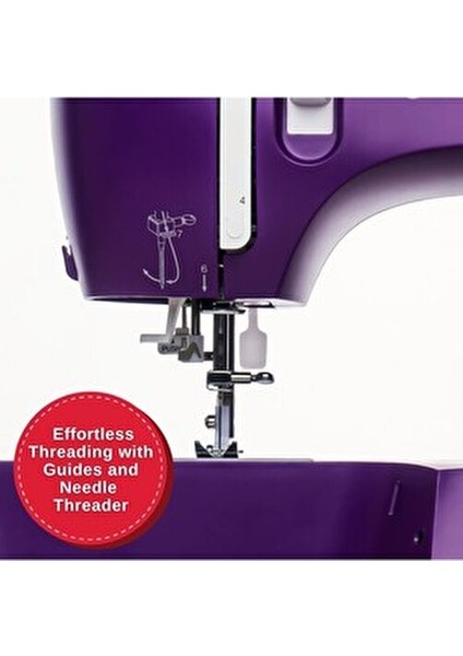 3337 Fashion Mate Elektronik Dikiş Makinesi Mor 29 Dikiş Deseni ile Kullanıma Uygun fırsatları