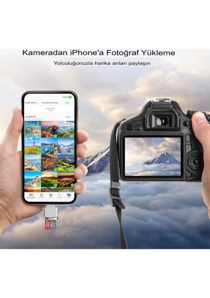 iPhone iPad Micro Sd Kart Okuyucu, [apple Mfi Sertifikalı] Lightning - Micro Sd/tf Kart Okuyucu fırsatları