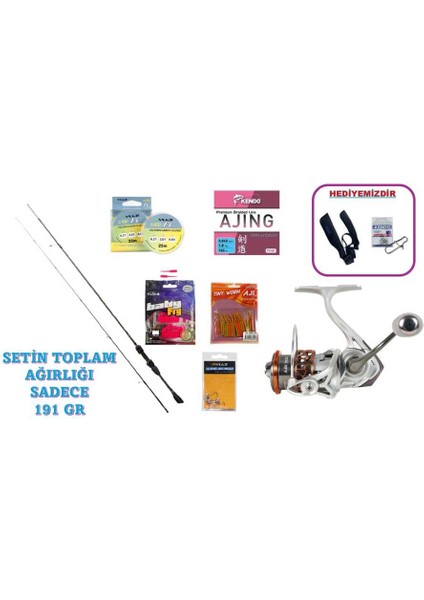 Voltage 198CM 0.6-7gr & Ryuji Ajix 500 Lrf Seti fiyatları
