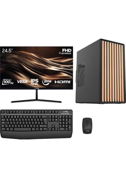 TX7825 I7 8700 16GB Ddr4 512GB Nvme SSD 24.5 Inç Fhd 100Hz Monitör Masaüstü Ofis Hazır Sistem