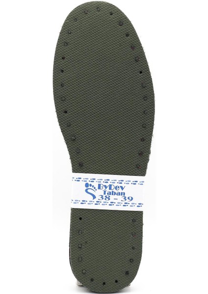 By Dev Renkli Kumaş & Eva & Keçe Taban Haki (38-39) - 1 Adet