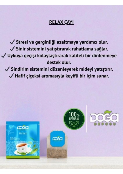 Relax Doğal Bitki Çayı 20’li Poşet modelleri
