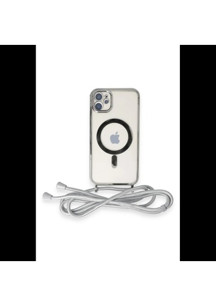 iPhone 11 Kılıf Divo Lazer Askılı Magsafe Kapak