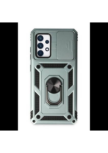 Samsung Galaxy A72 Kılıf Pars Lens Yüzüklü Silikon