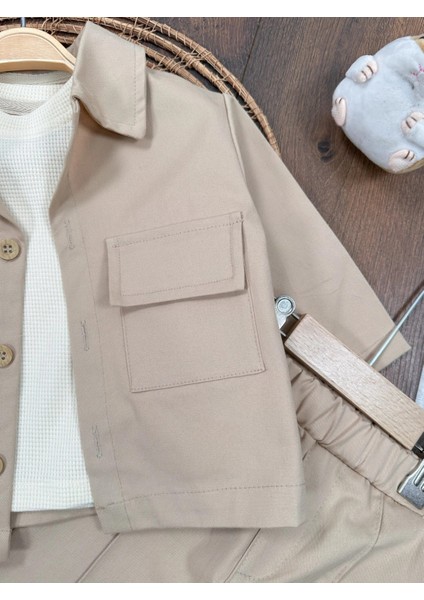 Gabardin Likralı Pamuklu Sweatshirt Premium Kalite 3 Lü Erkek Bebek Takım fırsatları