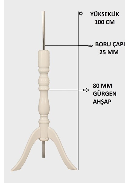 Beyaz Gürgen Ahşap Dekoratif Terzi Mankeni Ayağı fiyatları