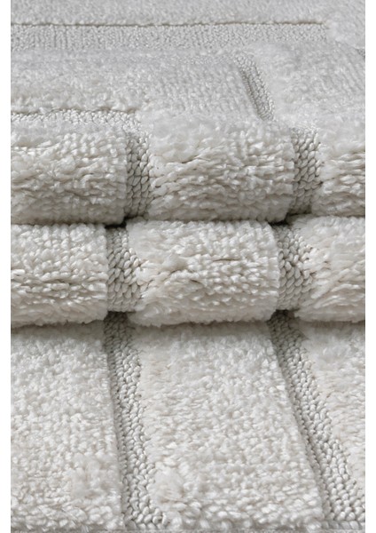 Mılan Krem Krem Yumuşak Bukleli ve Havlı Iskandinav Makine Dokuma Halı fırsatları