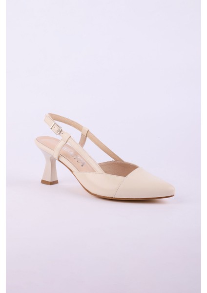Hakiki Deri Topuklu Kadın Ayakkabısı 25SRK005 fırsatları