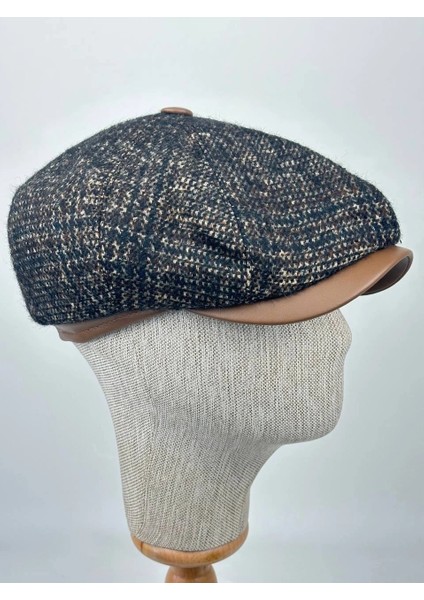 Kışlık Kaşe Kumaş Kasket Şapka – Klasik Desenli Model modelleri