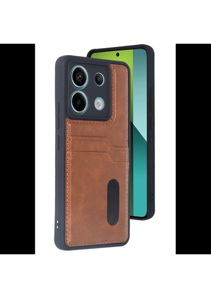 Xiaomi Redmi Note 13 Pro 5g Kılıf Sara Kartvizitli Deri Kılıf