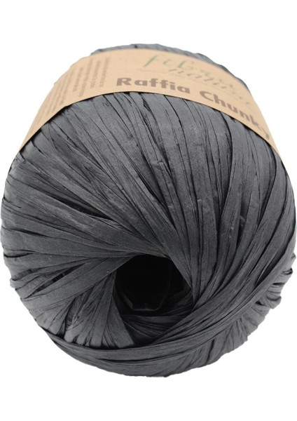 Raffia Chunky El Örgü Ipliği 100GR 120MT 114-22 Siyah - 1 Adet fiyatları