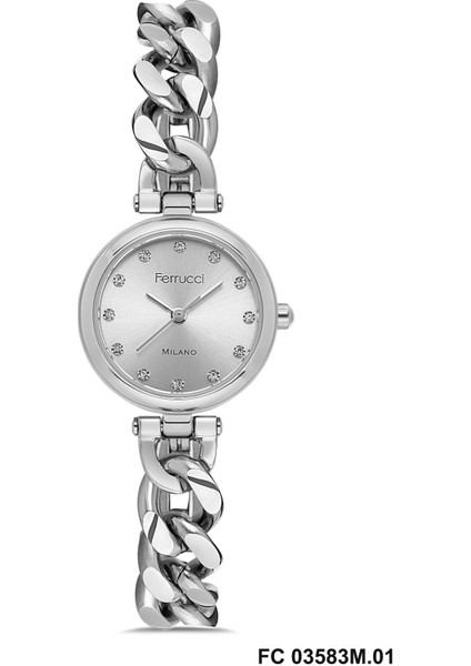 FC03583M.01 Gümüş Renk Bileklik Model 25 mm Kadın Kol Saati