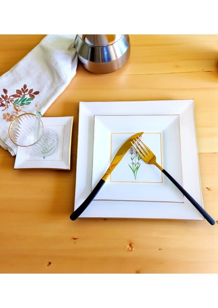 Calabra Kare Opal 34 Parça Çay Pasta Ikram Takımı fiyatları