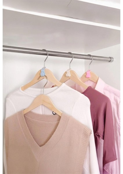 3 Adet Plastik Dolap Içi Elbise Düzenleyici Askılık – Yer Kazandıran Askı Aparatı