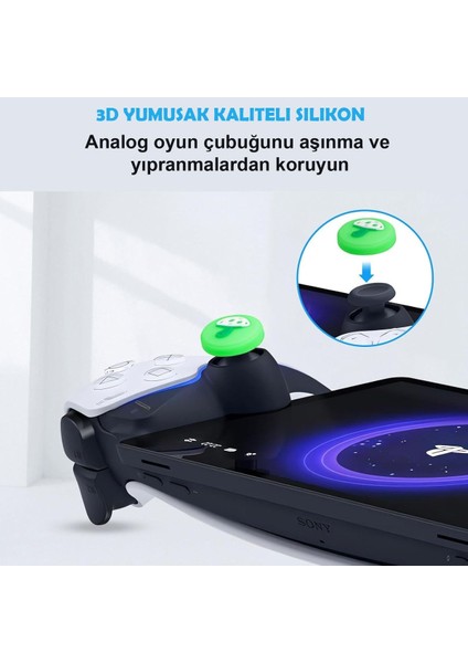 Sony Playstation Portal 3D Analog Koruyucu Silikon-2 Adet fırsatları