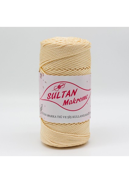3 No Polyester Makrome Ip 100G 2mm 737 Krem - 1 Adet