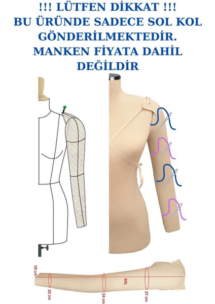 Prova Mankeni Kolu Taşınabilir Sünger Tasarım 36/38/40 Beden Uyumlu modelleri