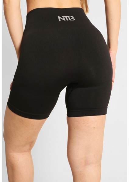 Ntb Toparlayıcı Terletmez Esnek Kumaş Push-Up Büzgüsüz Kısa Tayt Black Color modelleri