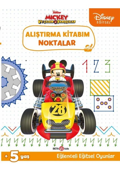 Nessiworld Disney Eğitsel Mickey ve Çılgın Yarışçılar Alıştırma Kitabım Noktalar